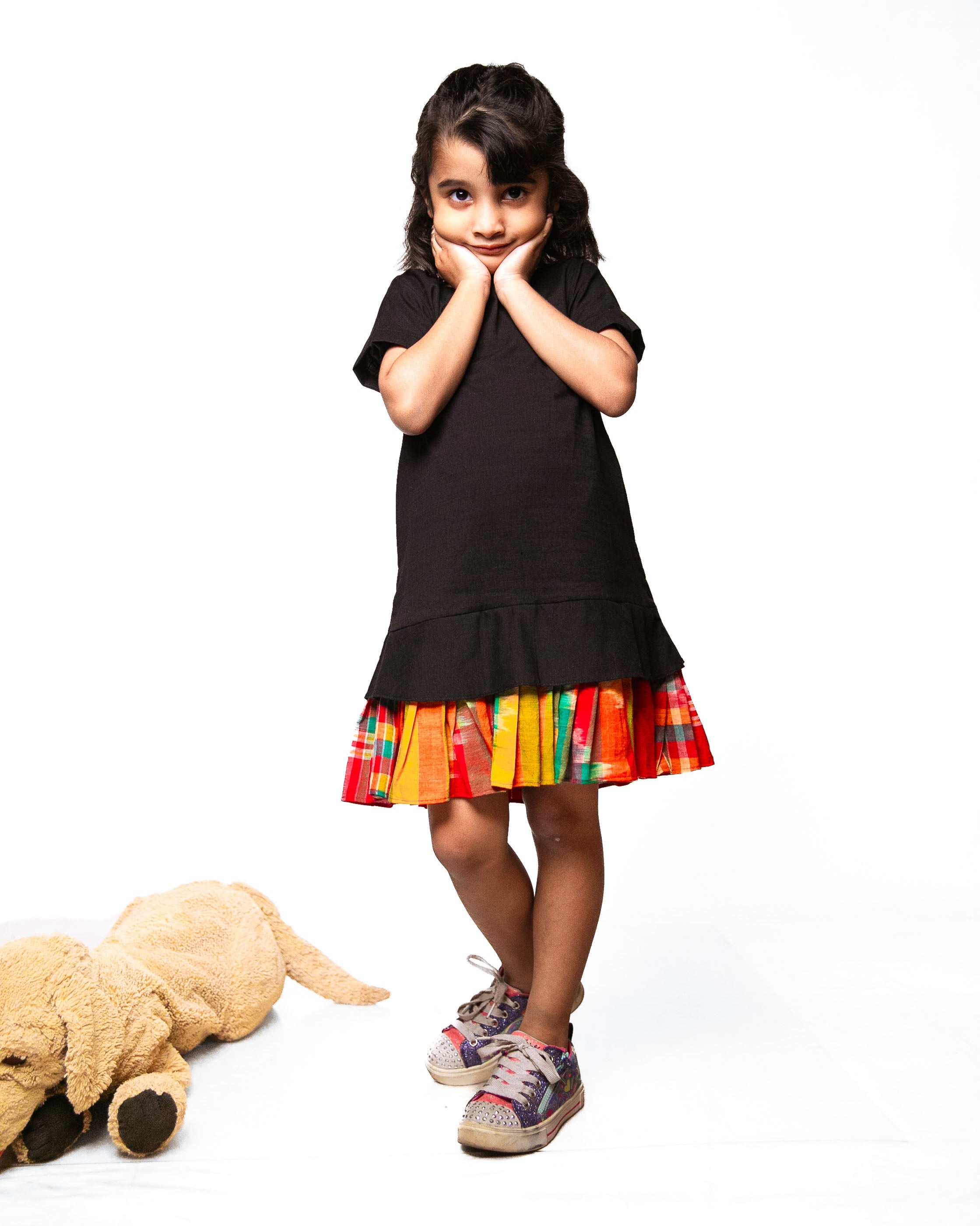 Mini Straight Frill Dress