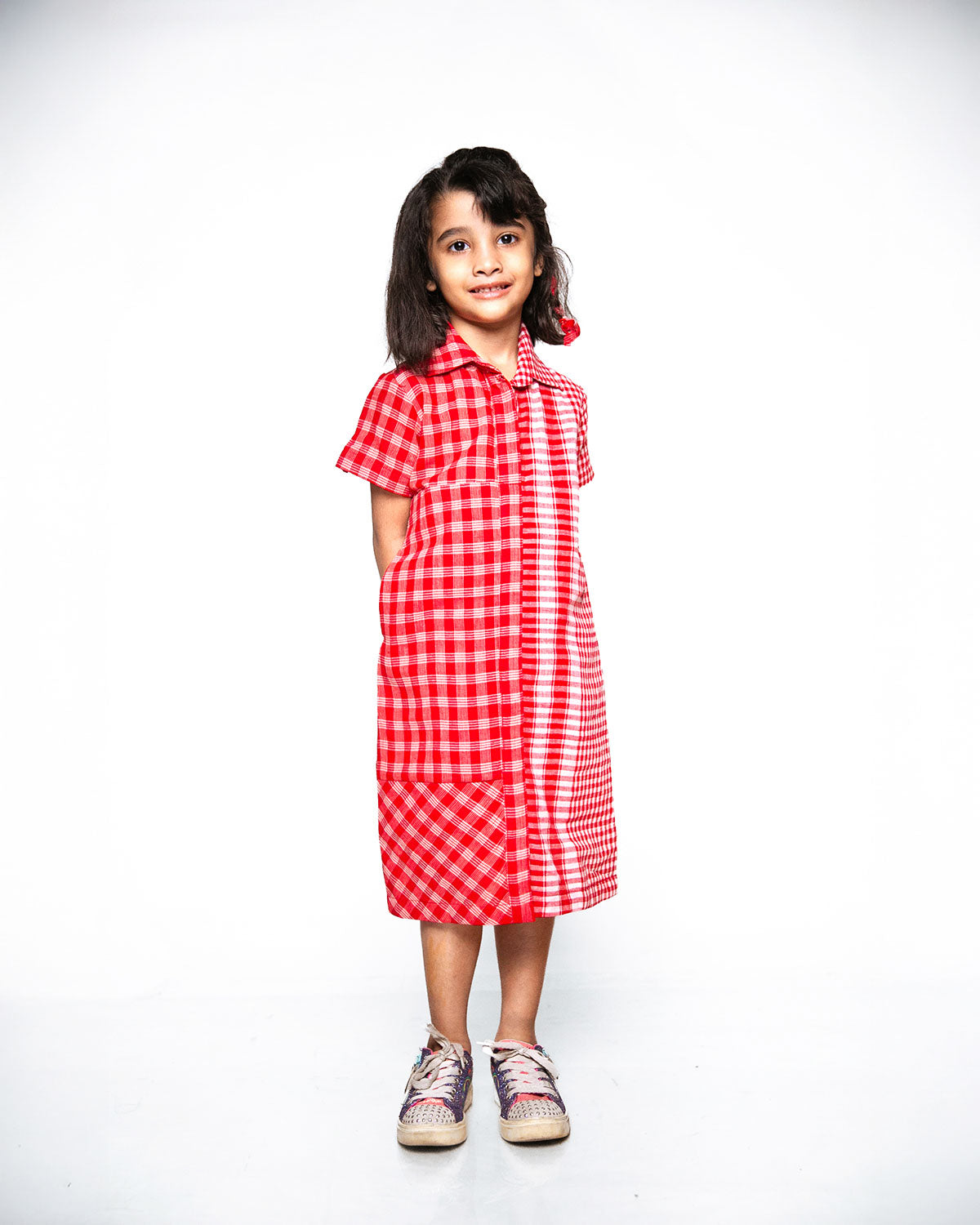 Mini Red on Red Shirt Dress