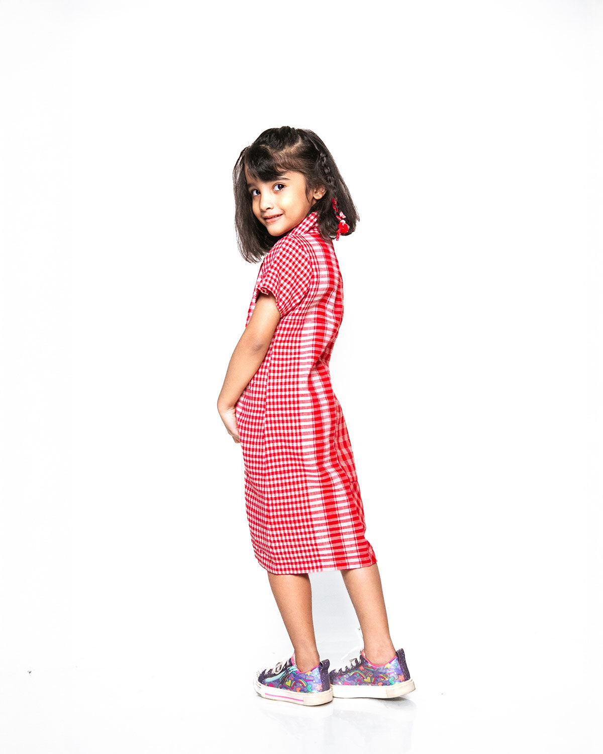Mini Red on Red Shirt Dress