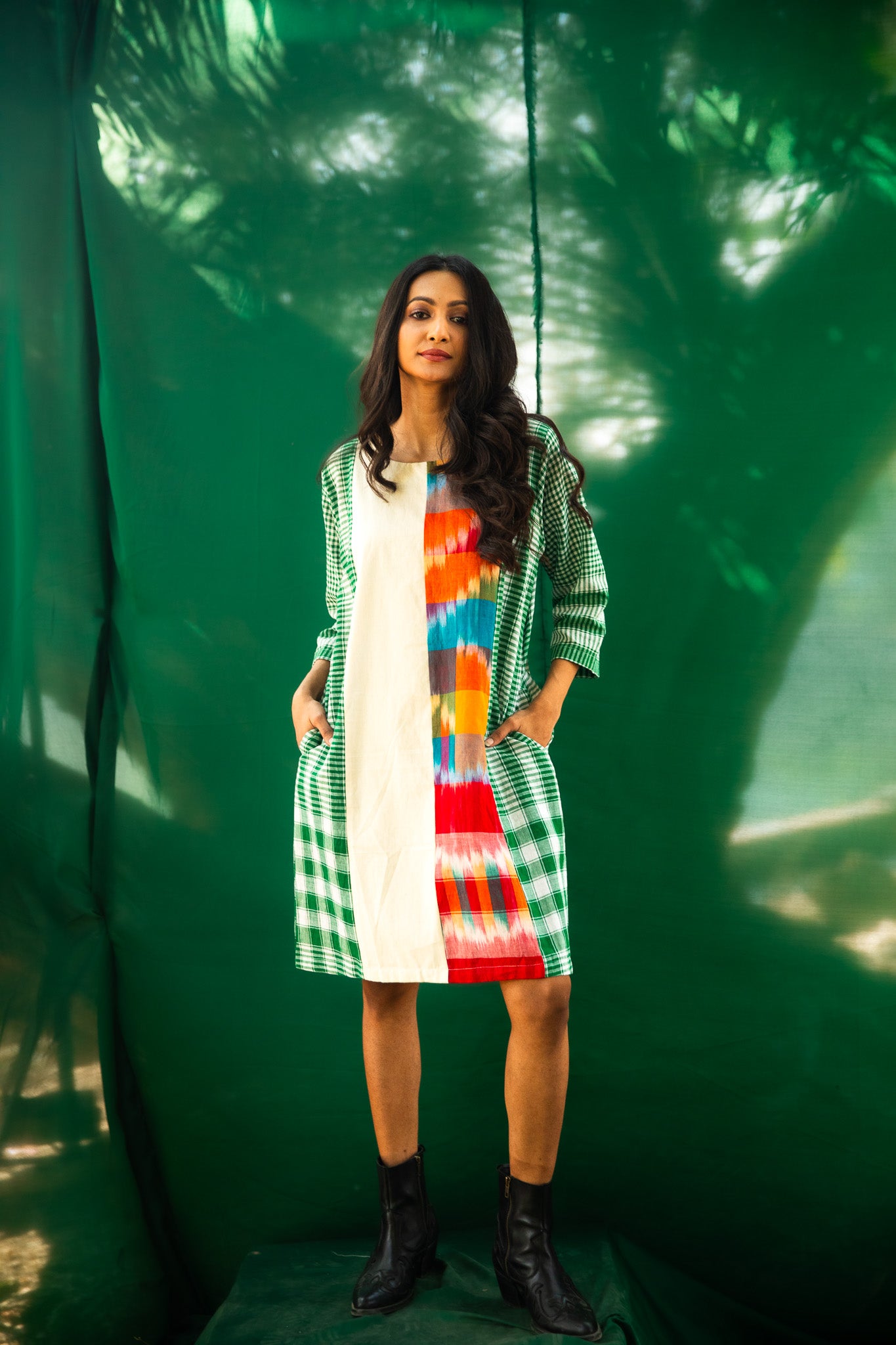 Cotton A line antifit Dress with Pockets – 145 East Official