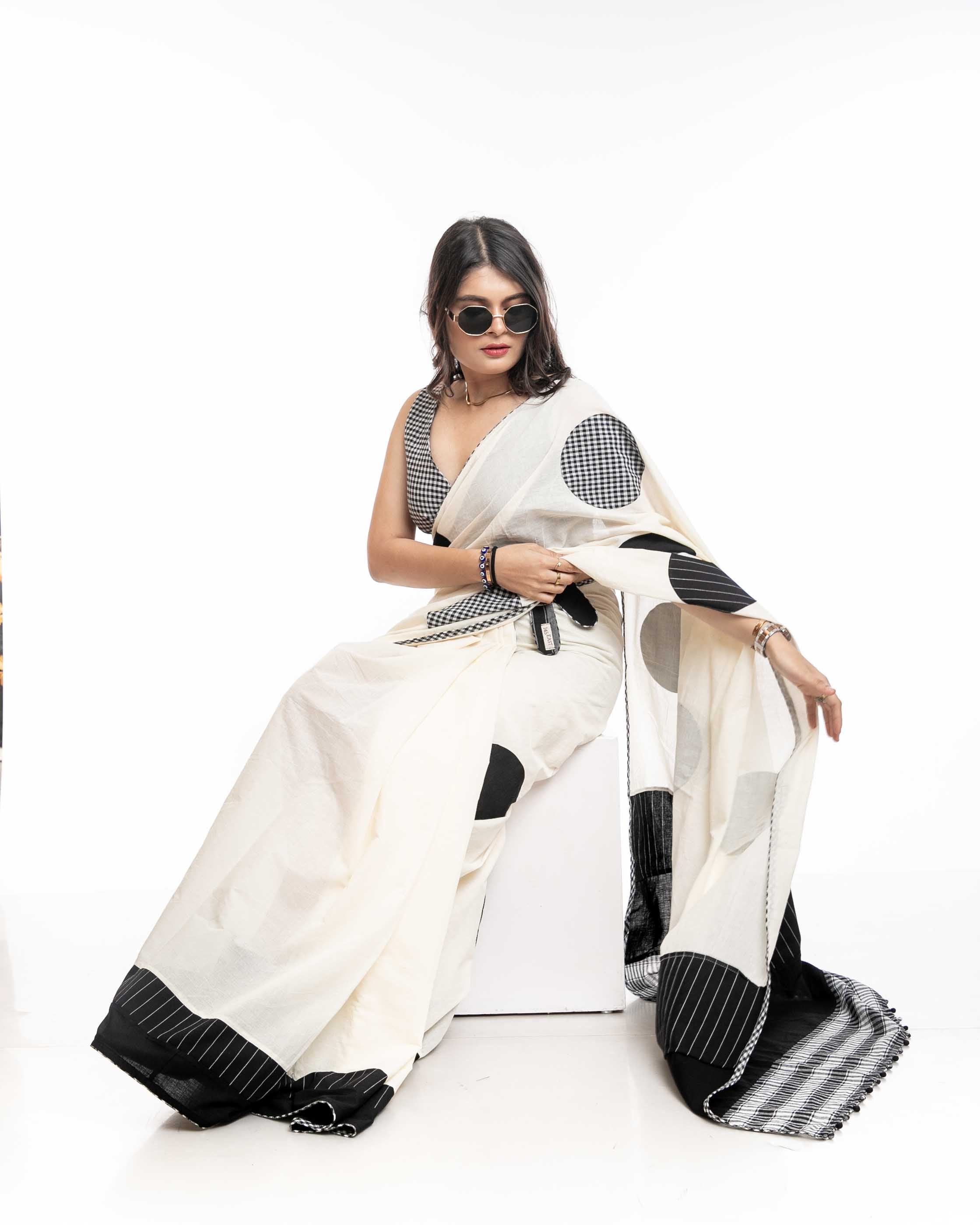 Starry Speckle Saree