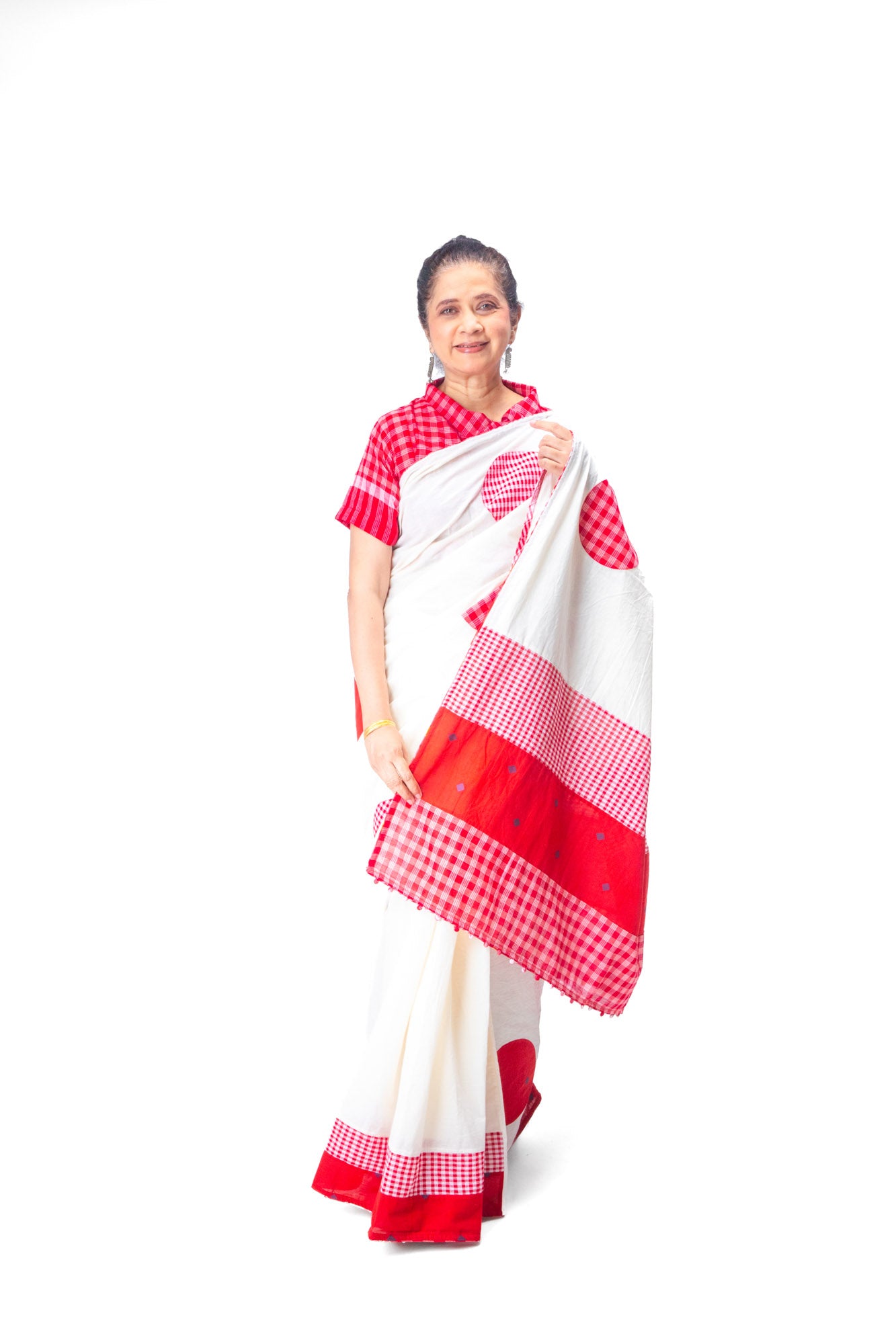 Festive Polka Saree
