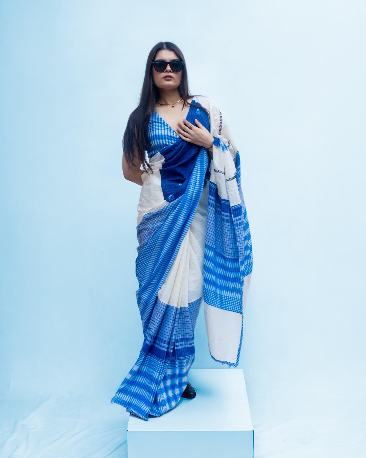 Indigo Grace Saree