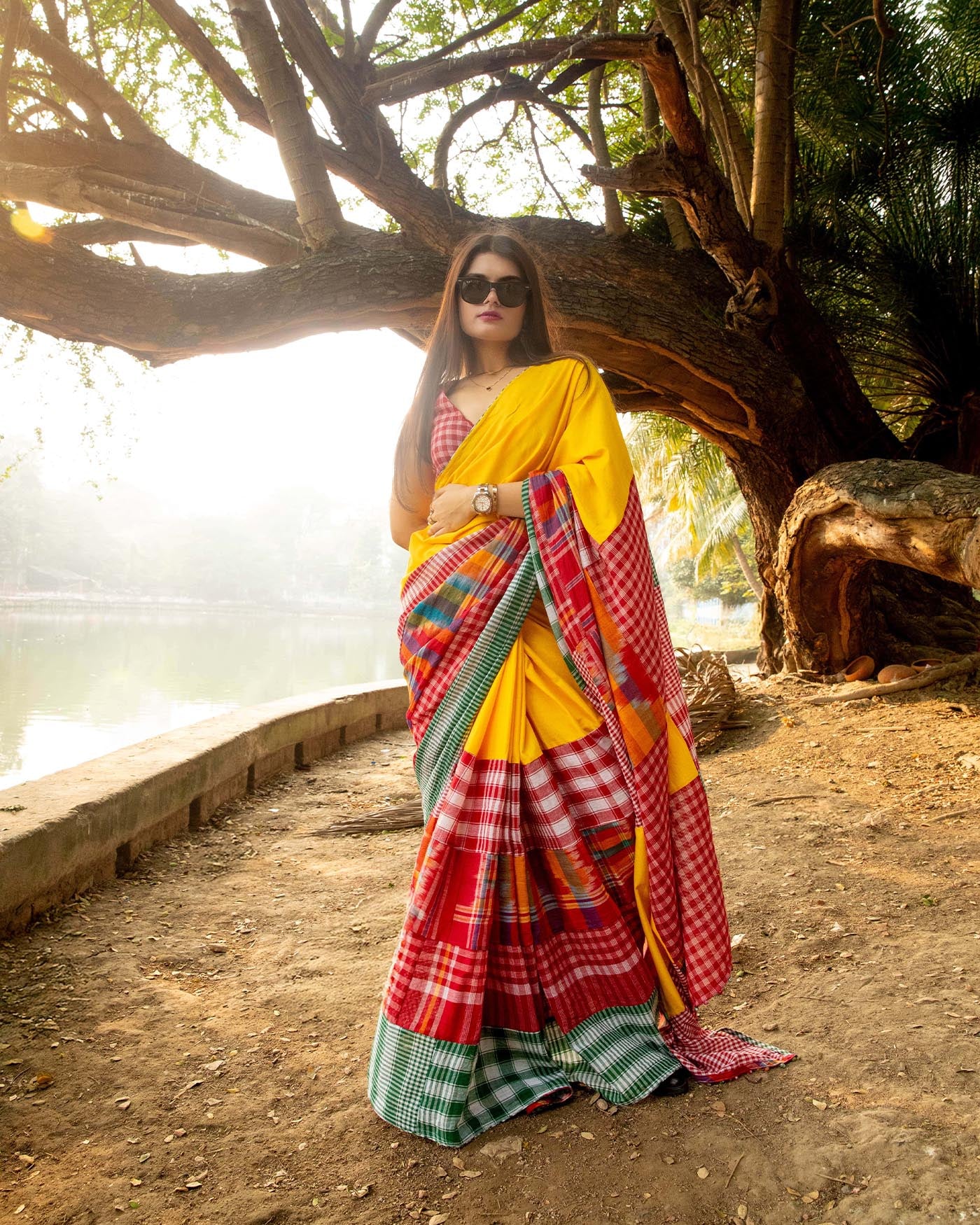 The Sunflower Saree