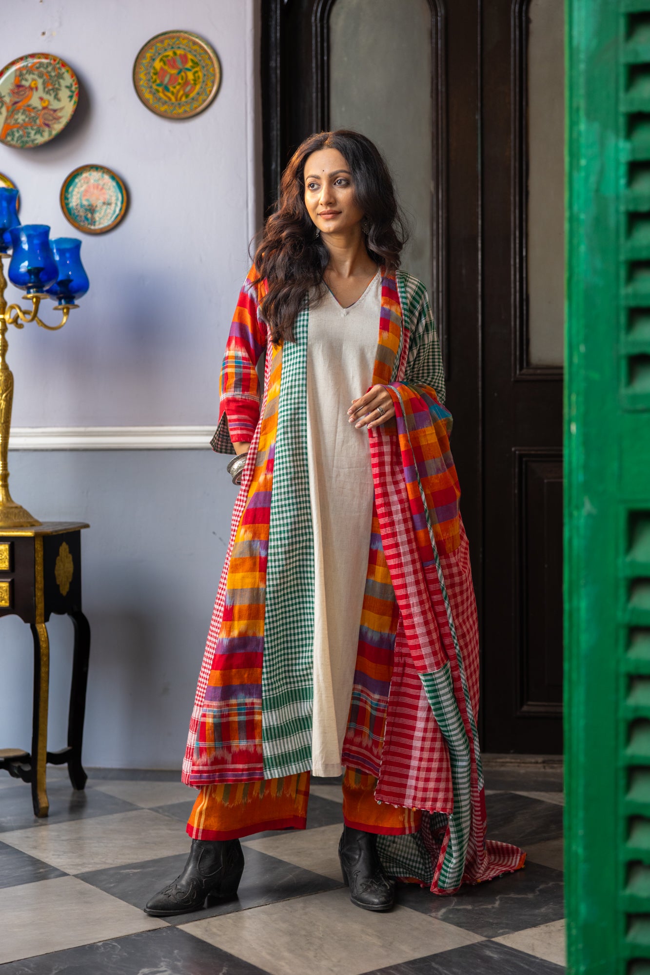 Noma Dress + Palazzo + Dupatta (Set)