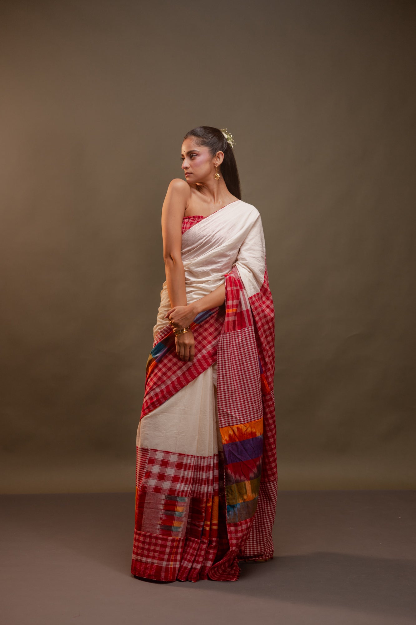 Serein Saree - Yellows & Reds