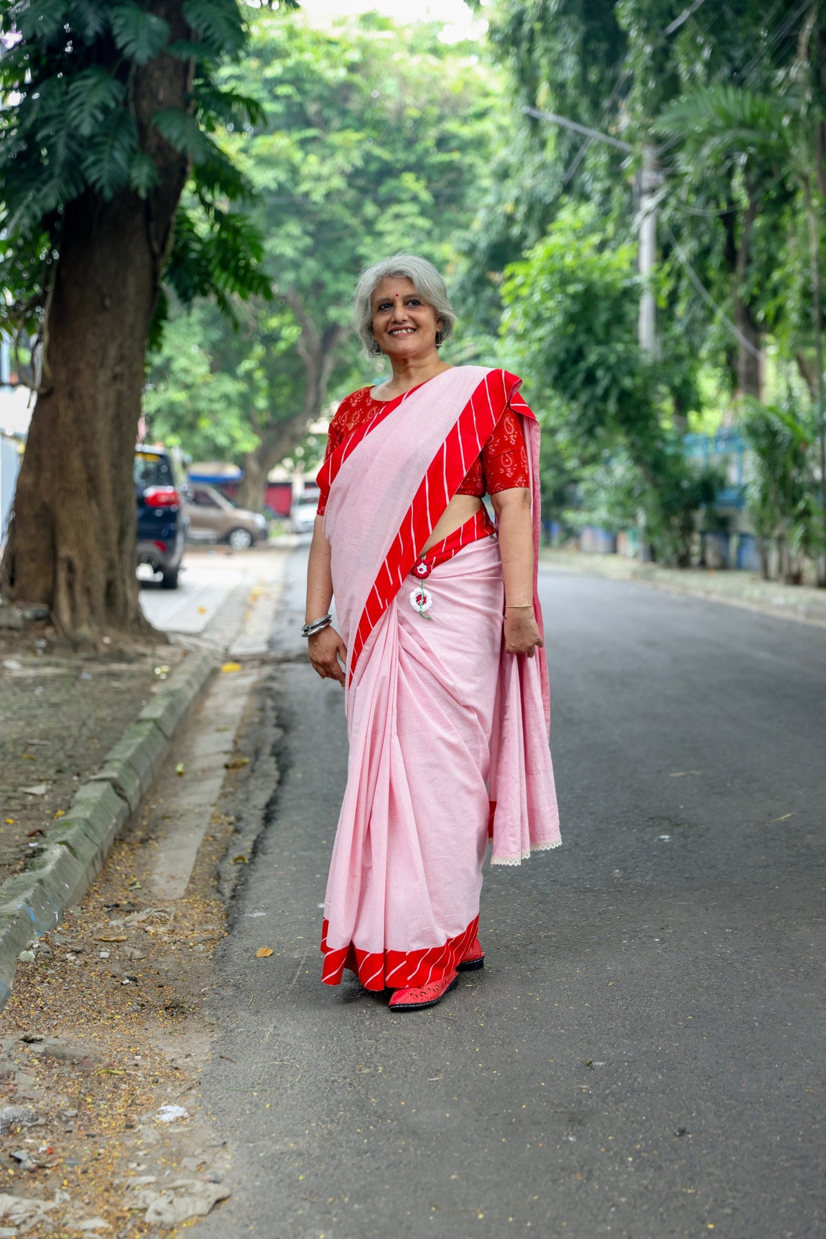 One of A-Kind Saree (Pinks & Reds)