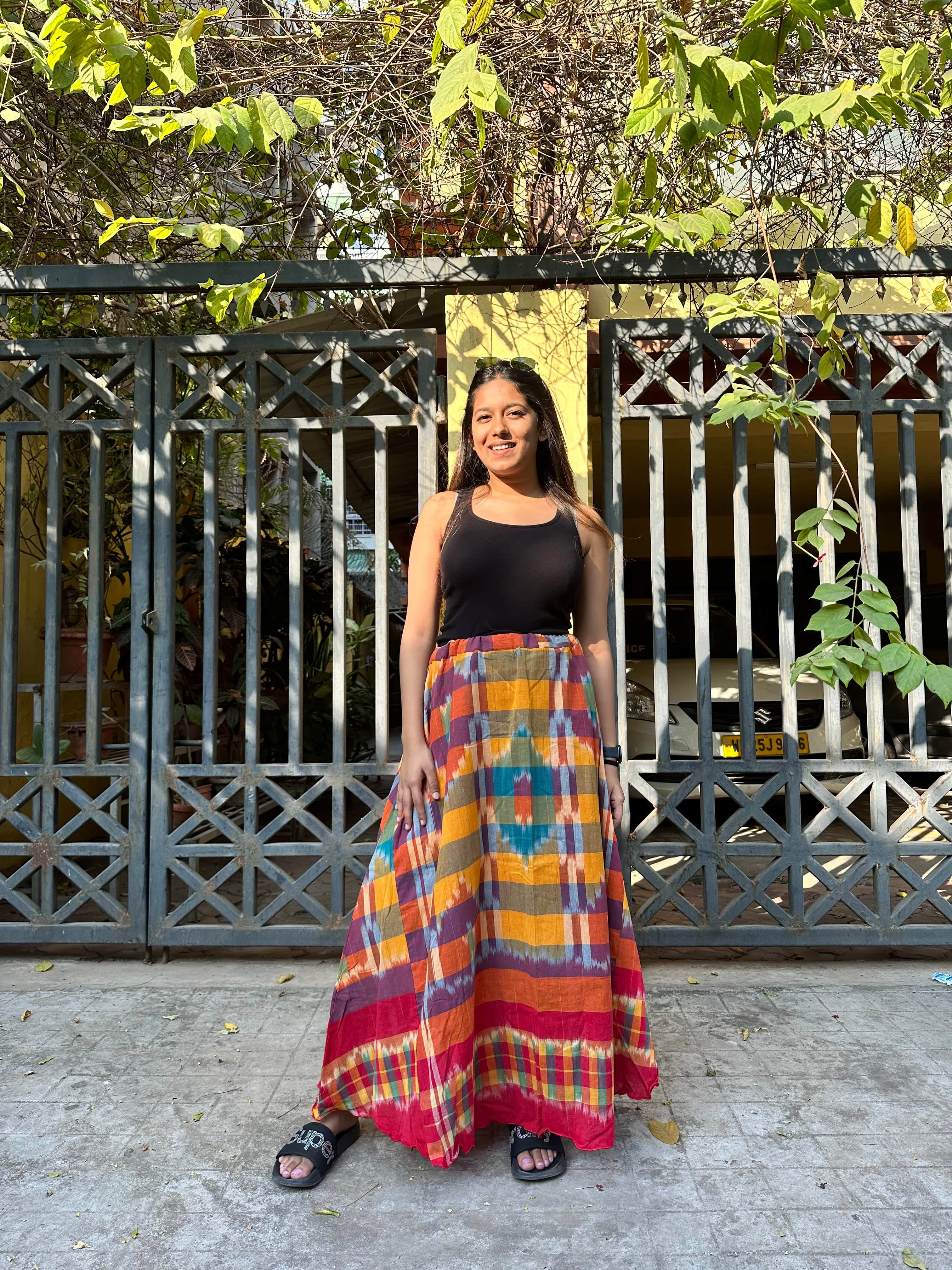 Yellow Kotki Ghera Skirt