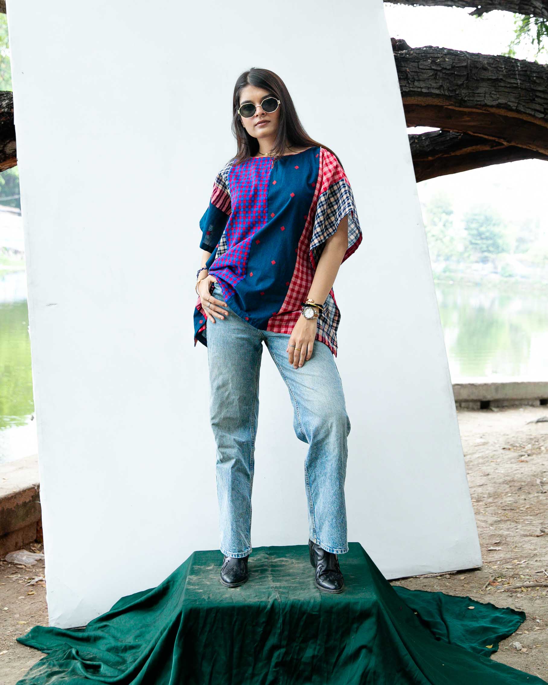 Deep Sea Kaftan Top