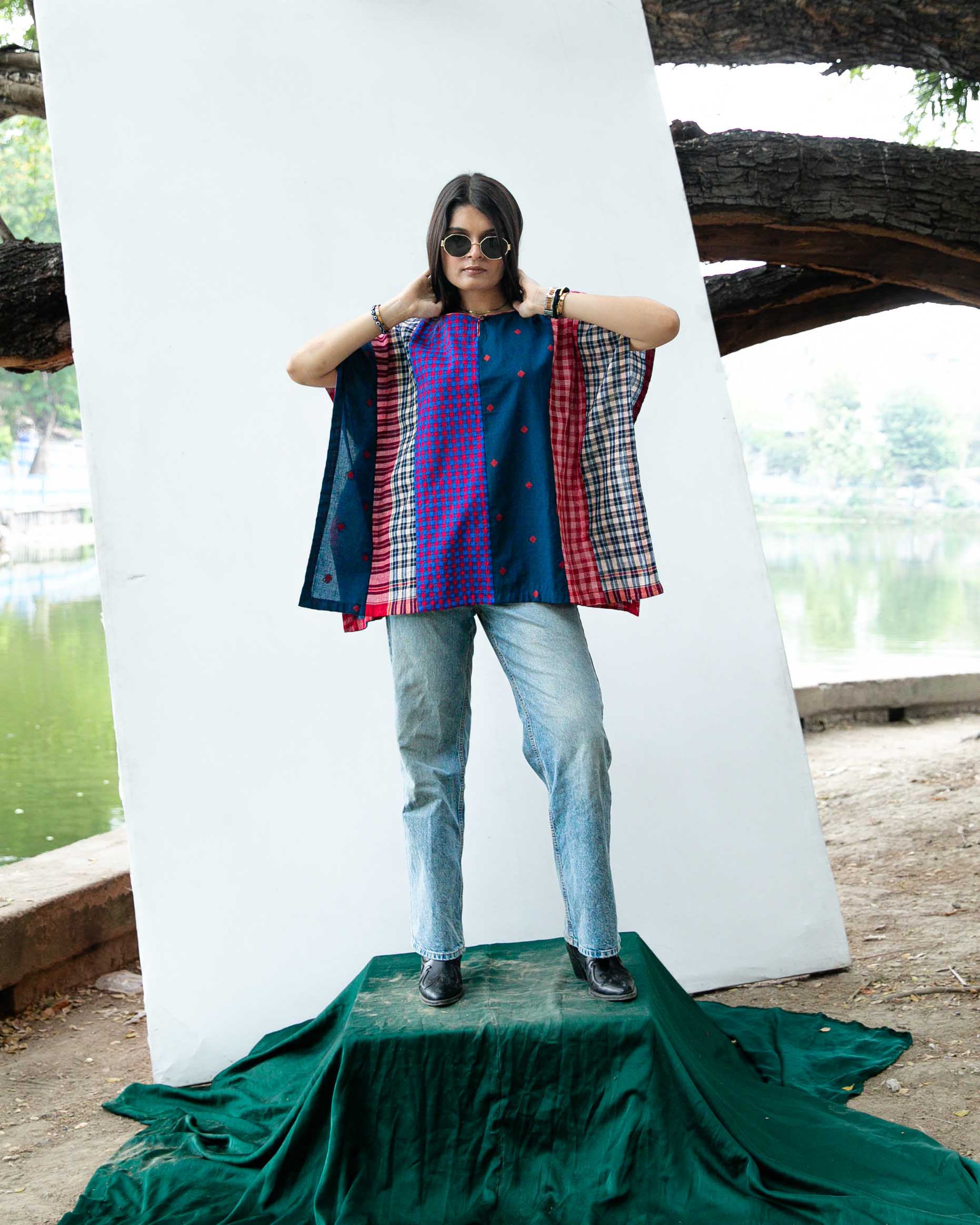 Deep Sea Kaftan Top
