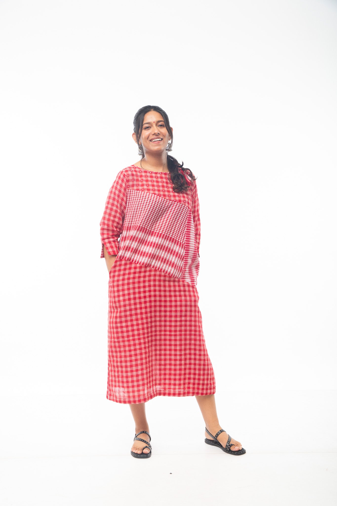 Red Slant Dress – 145 East Official