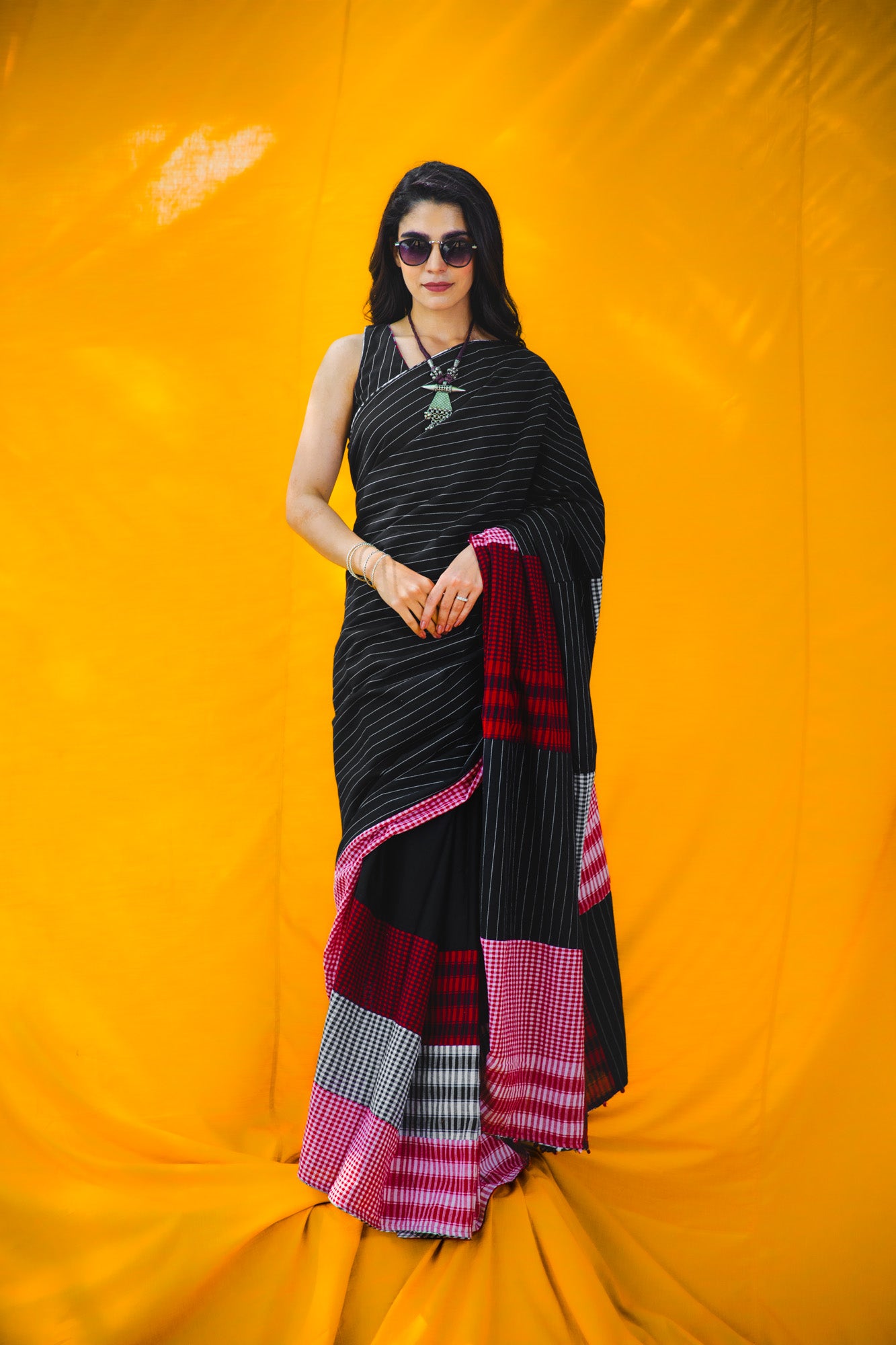 The Midnight Wrap Saree