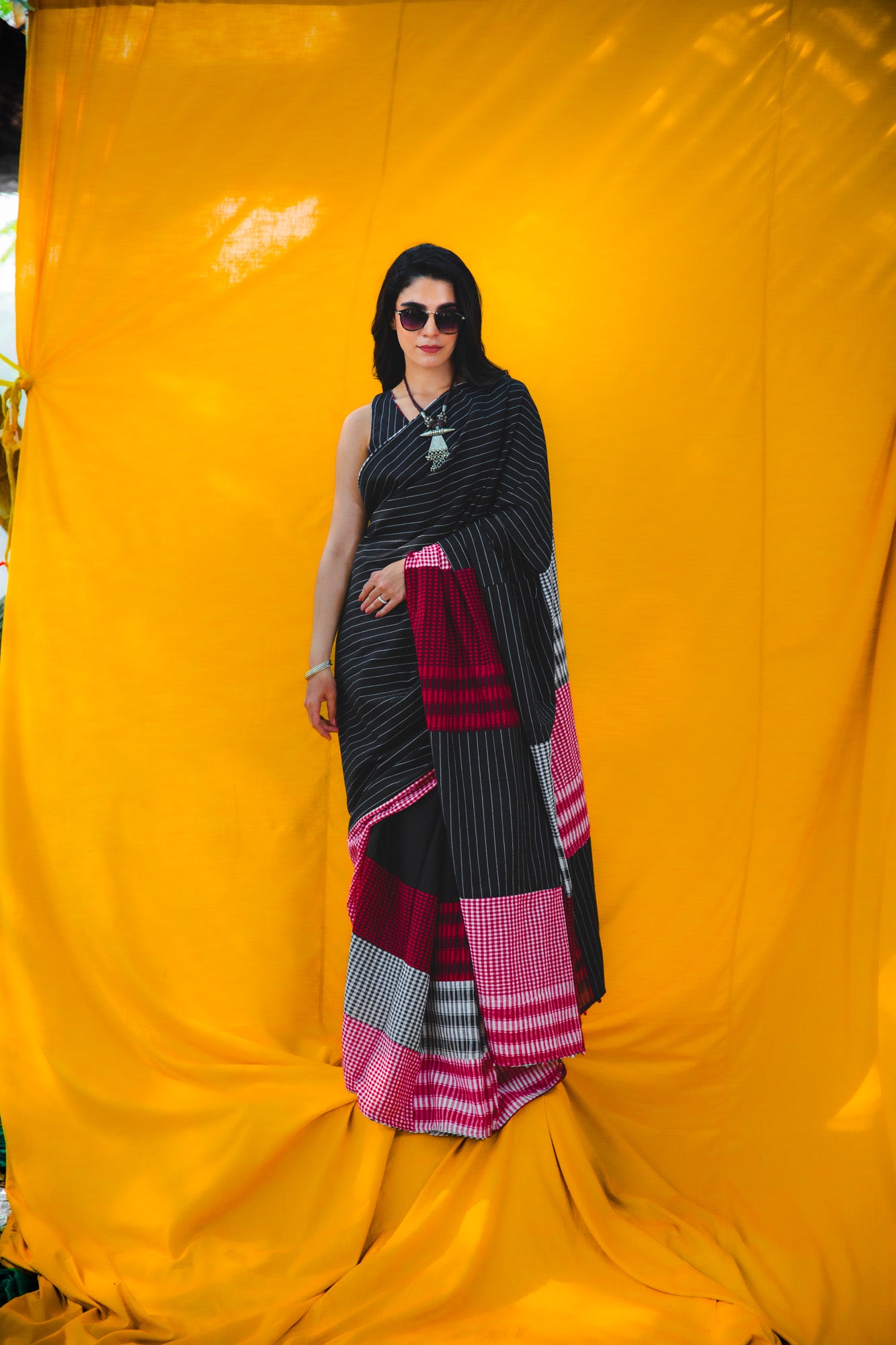 The Midnight Wrap Saree