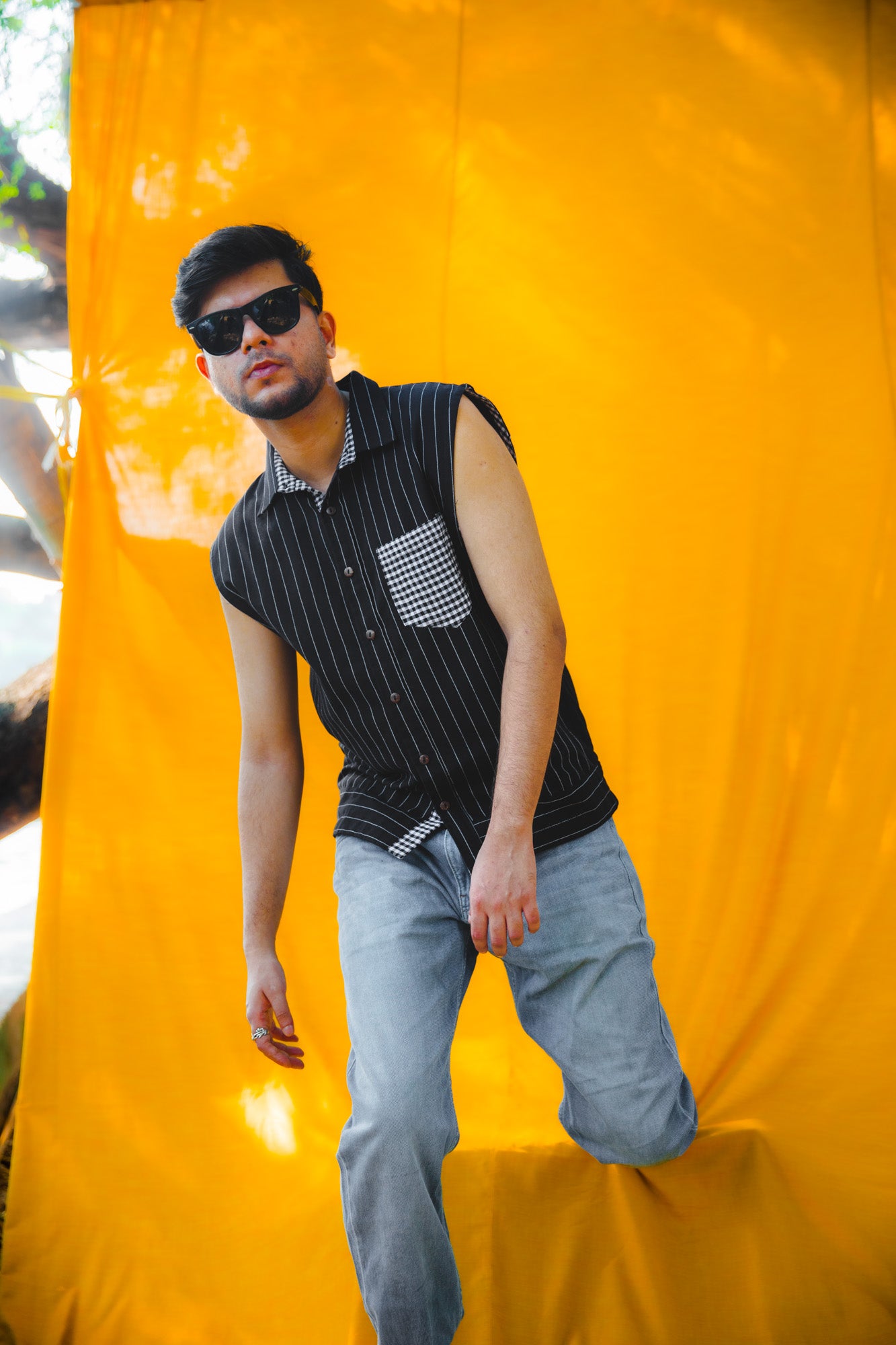 The Checkmate Sleeveless Shaket