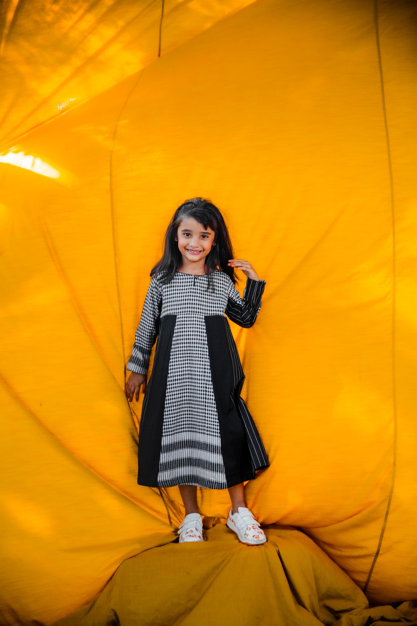 The Noir Side Panelled Dress