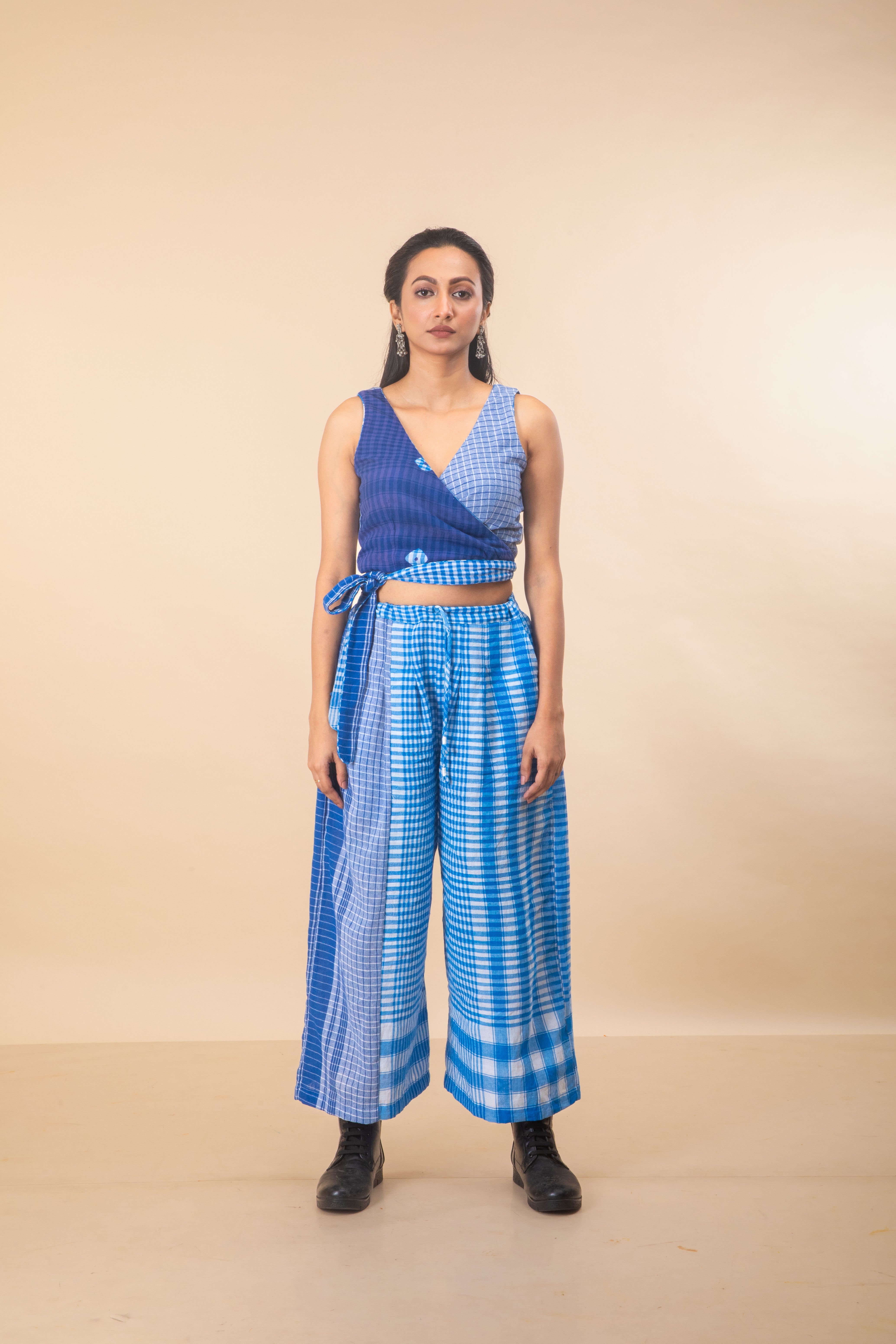 Blue Reversible Bustier + Blue Dandy Pants