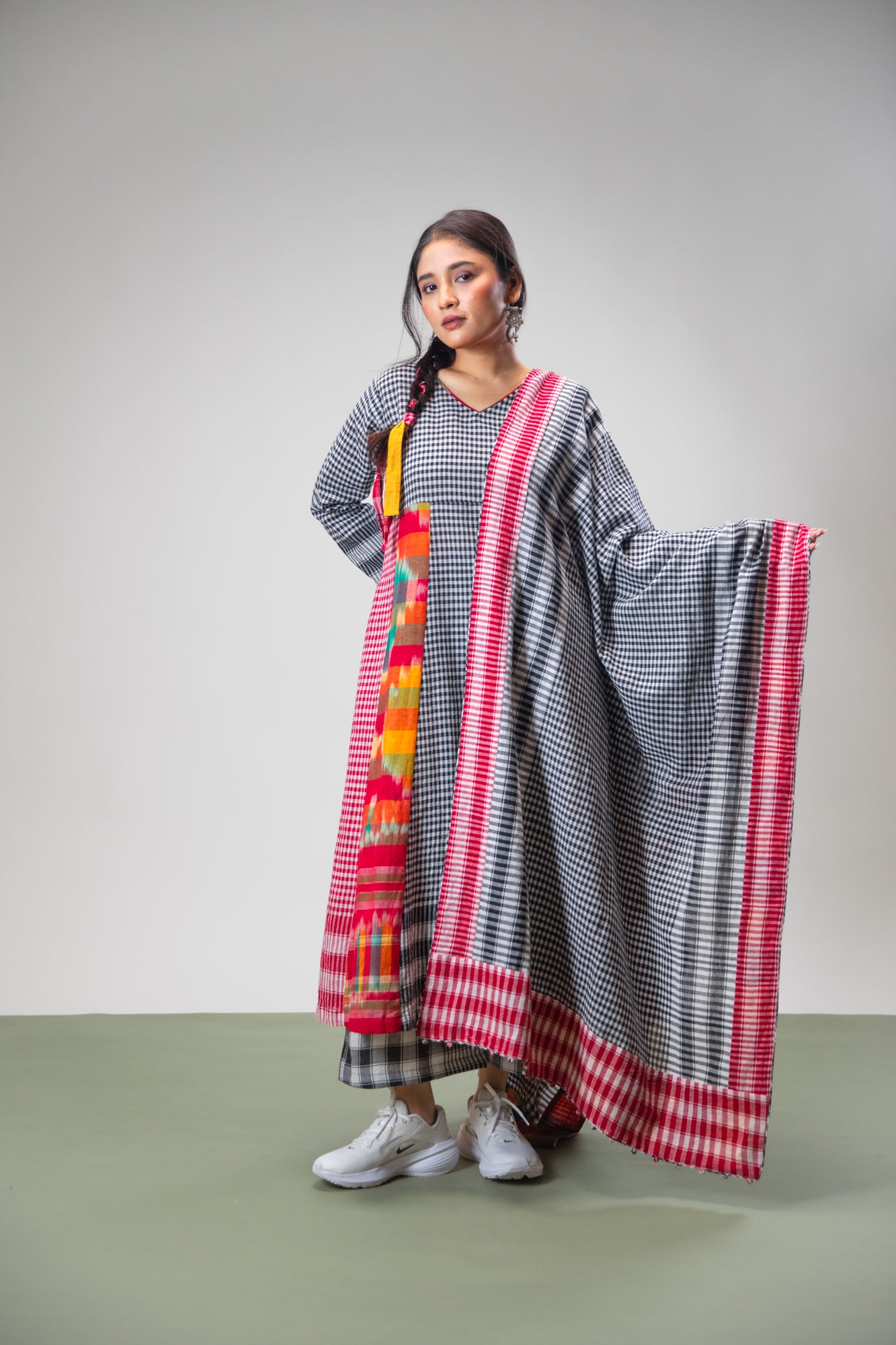Halo Dress + Palazzo + Dupatta Set