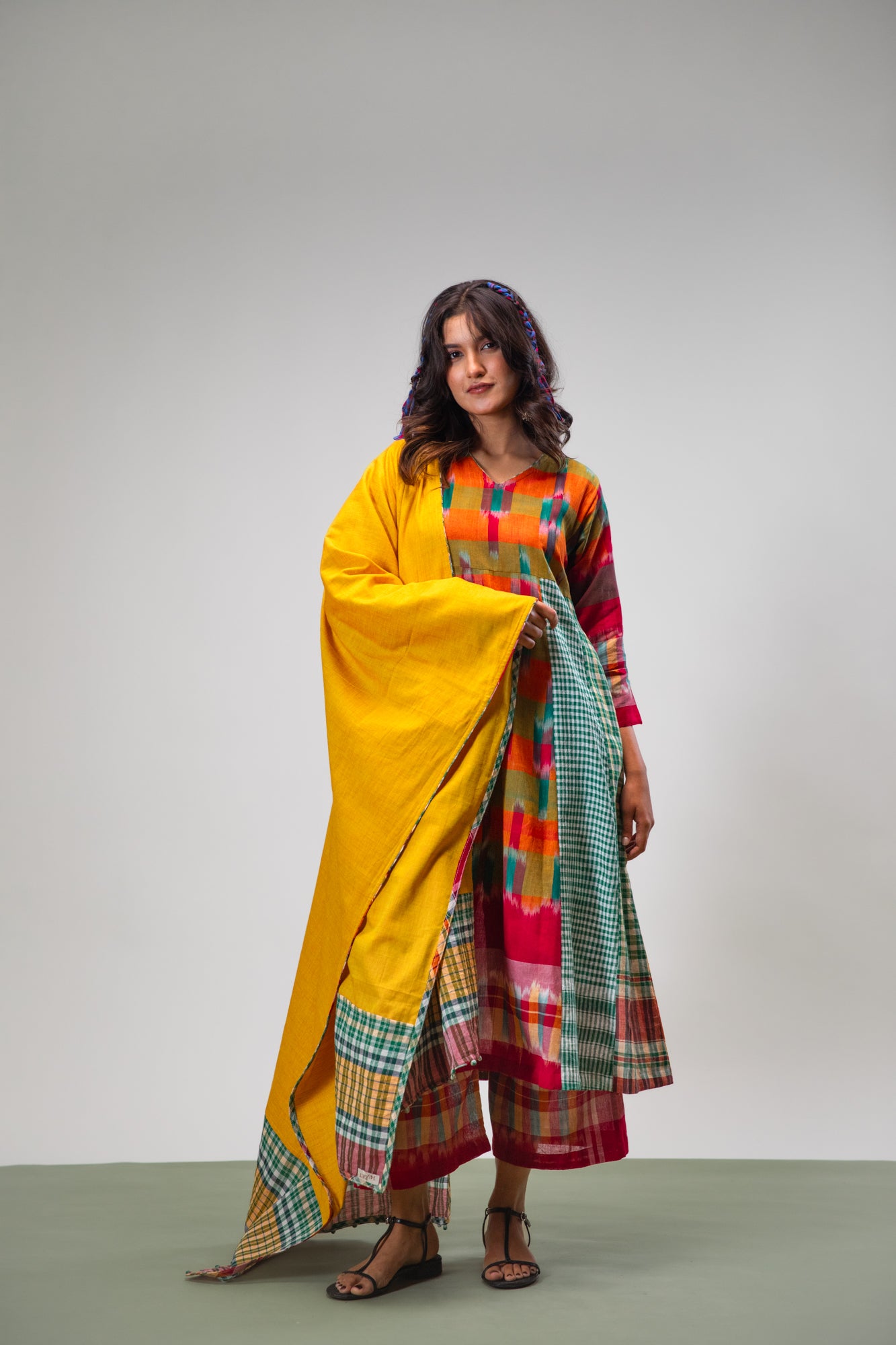 Aurelia Dress + Palazzo + Dupatta Set
