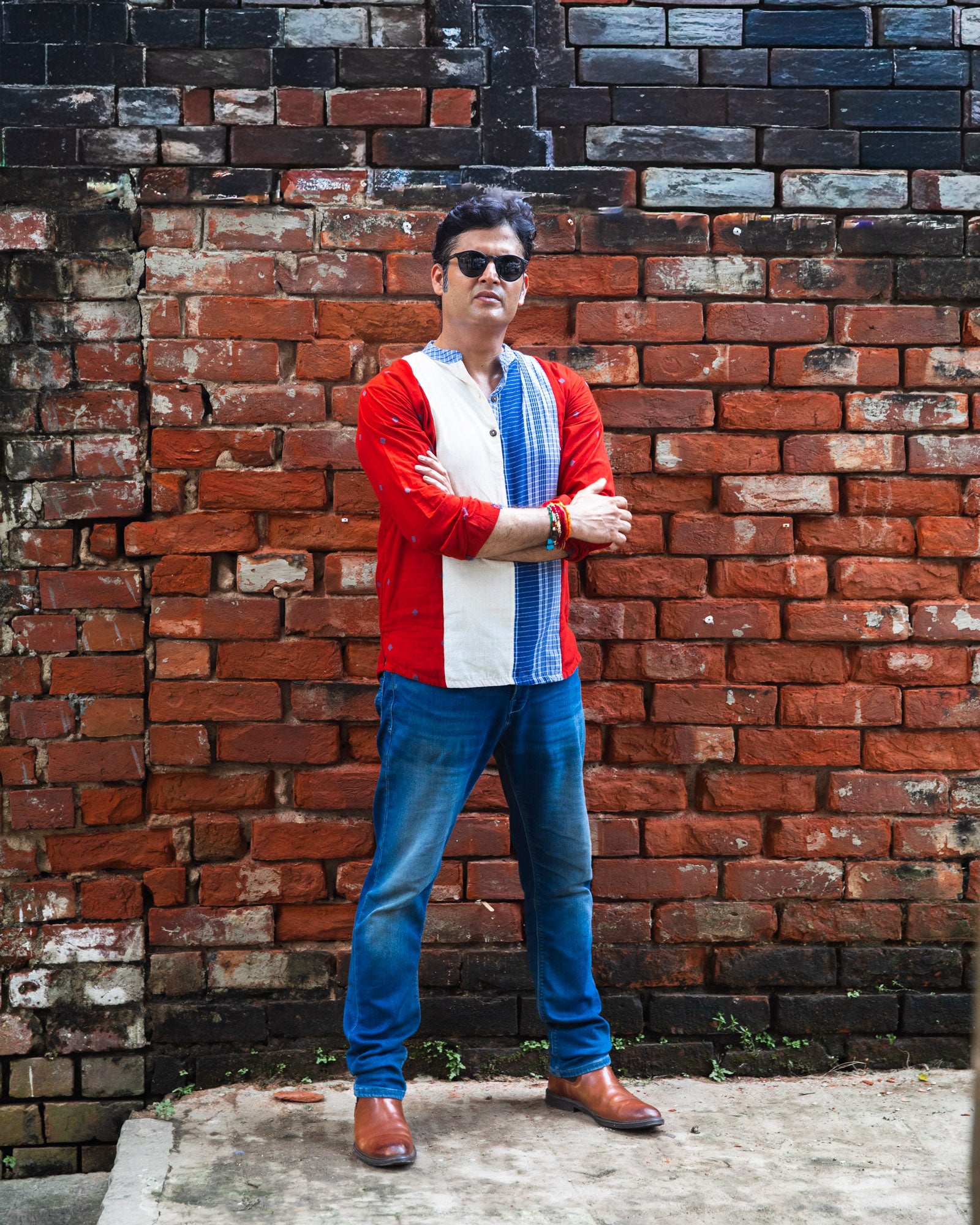 Red Brick Kurta