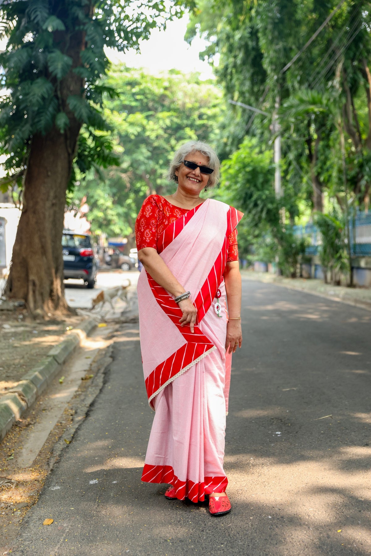 One of A-Kind Saree (Pinks & Reds)
