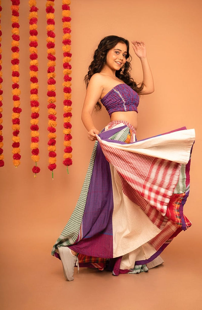 34 Panelled Ghera Skirt