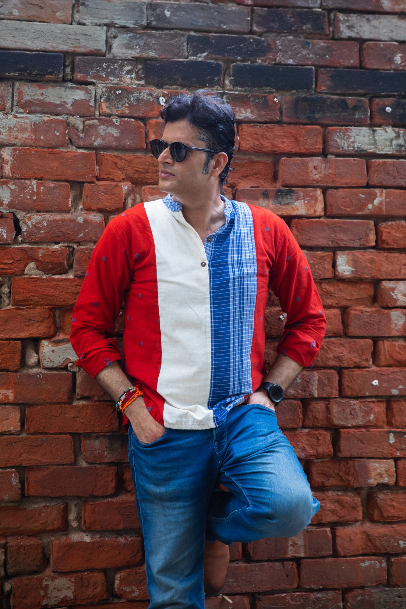 Red Brick Kurta
