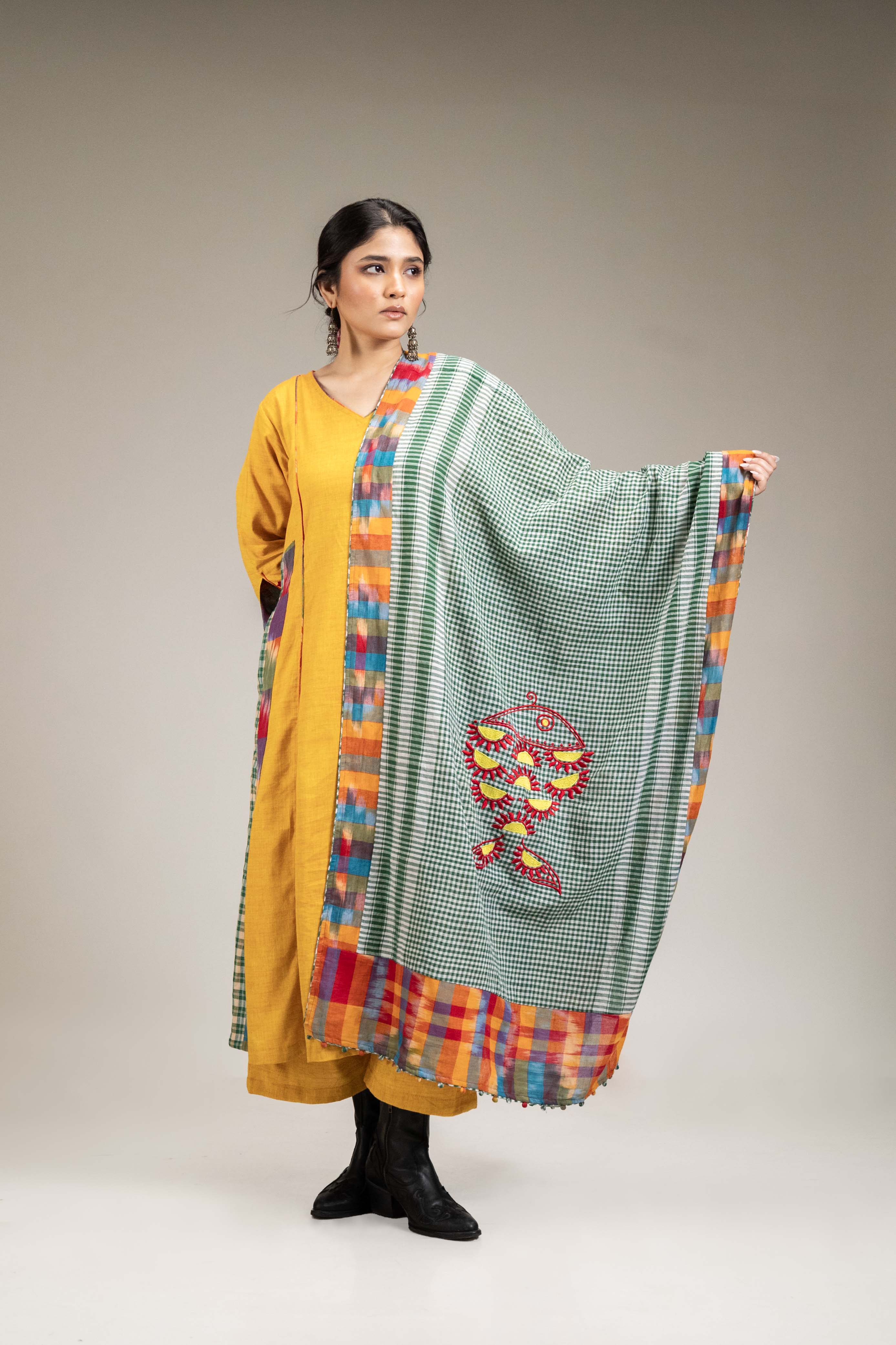 Suryoday Set (3 Piece - Kurta, Palazzo & Dupatta)