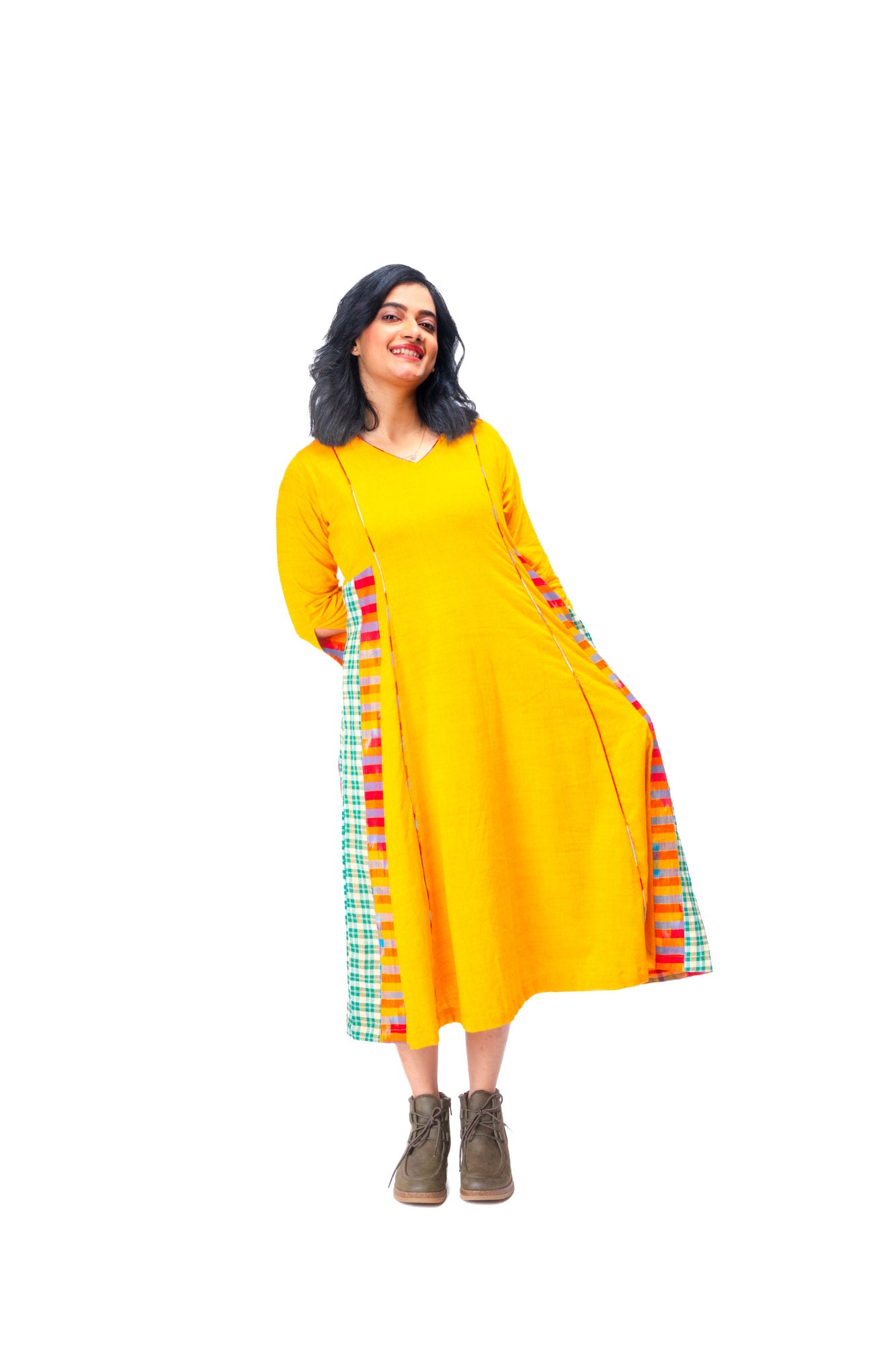 Yellow Cinder Isle Dress