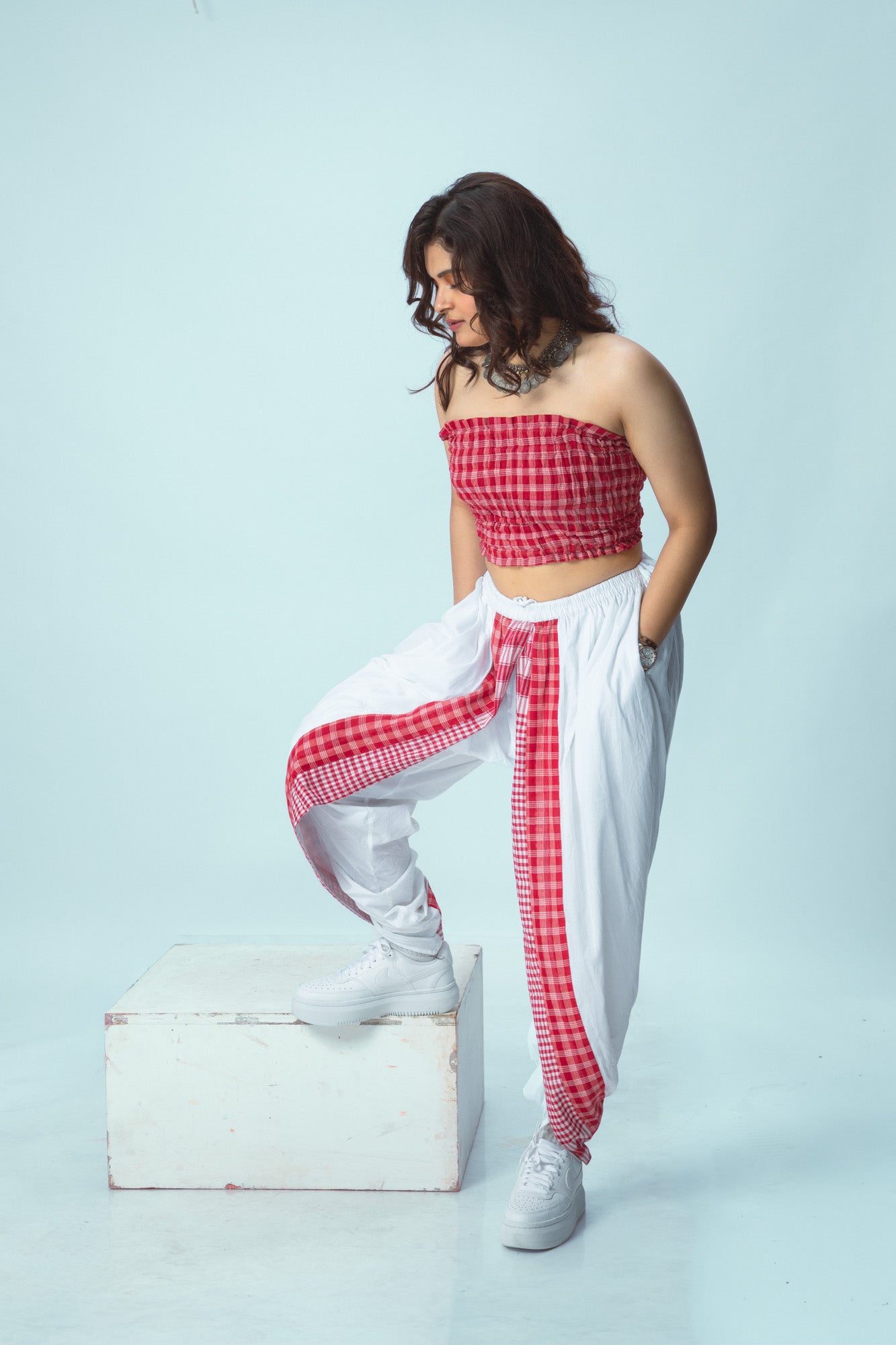 Red Tube Top + Fiesta Pants