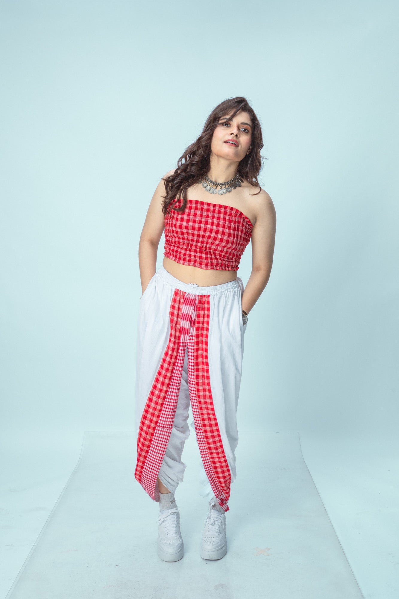 Red Tube Top + Fiesta Pants