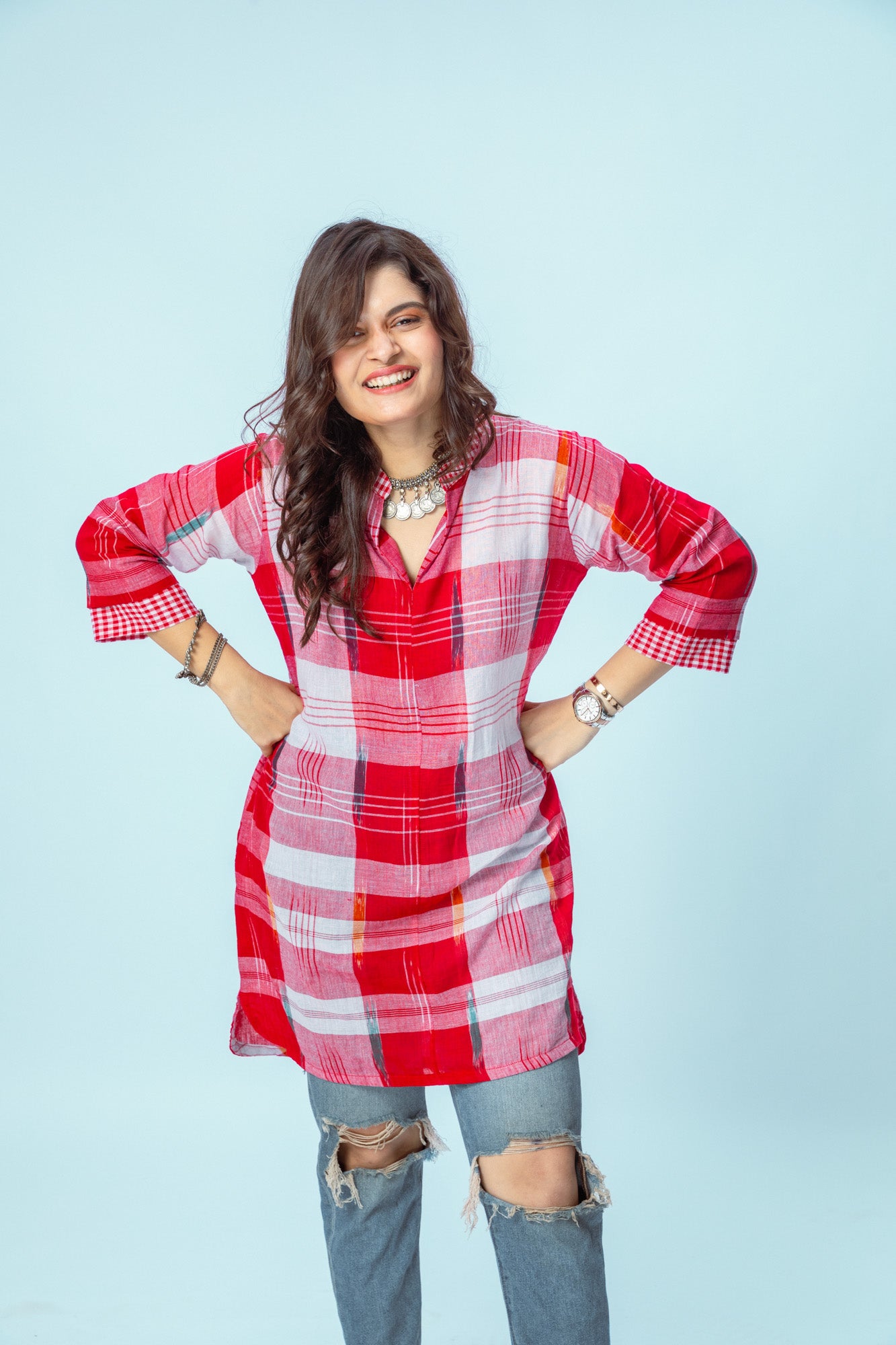 Red Rush Kurta