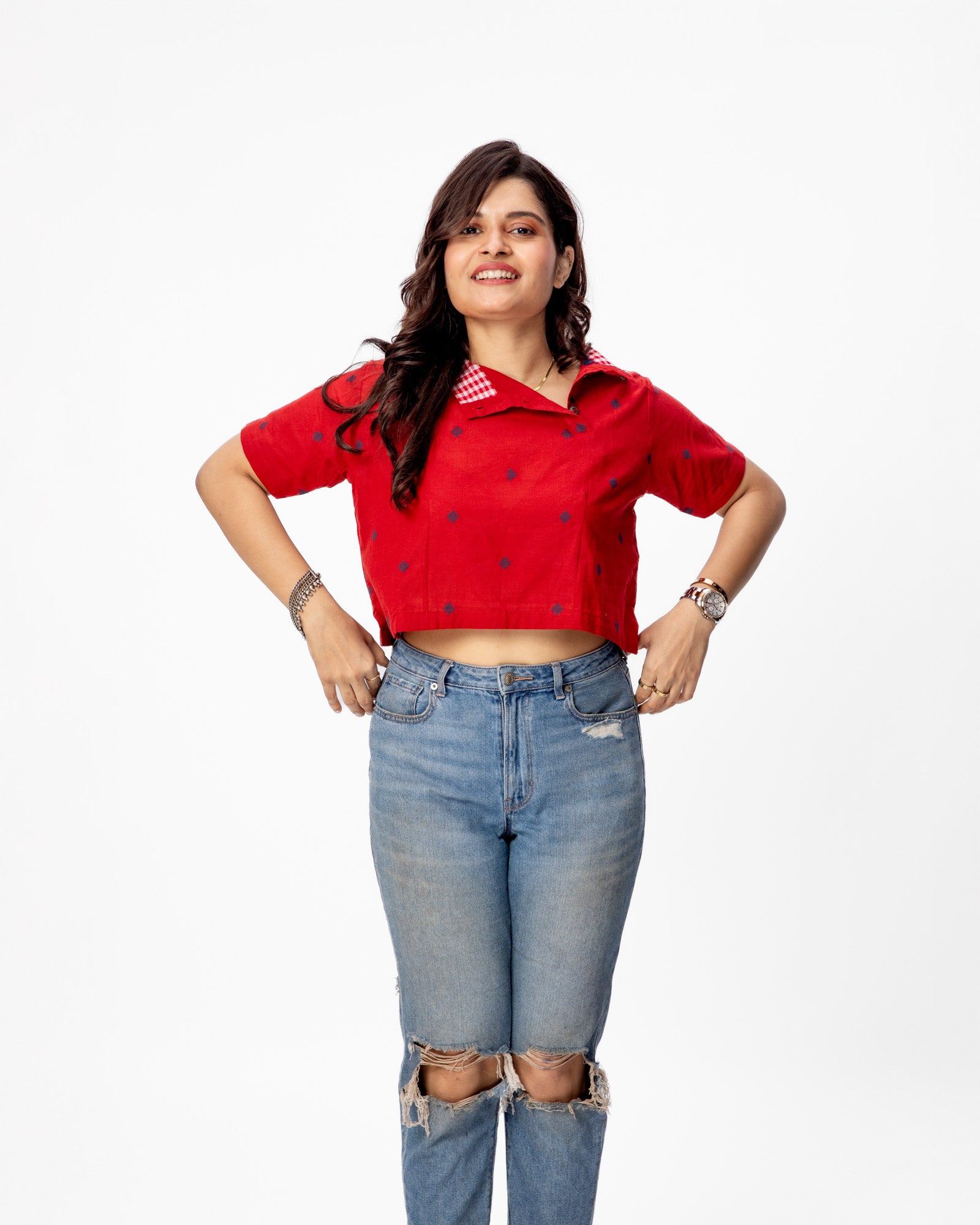 True Red Boxi Top