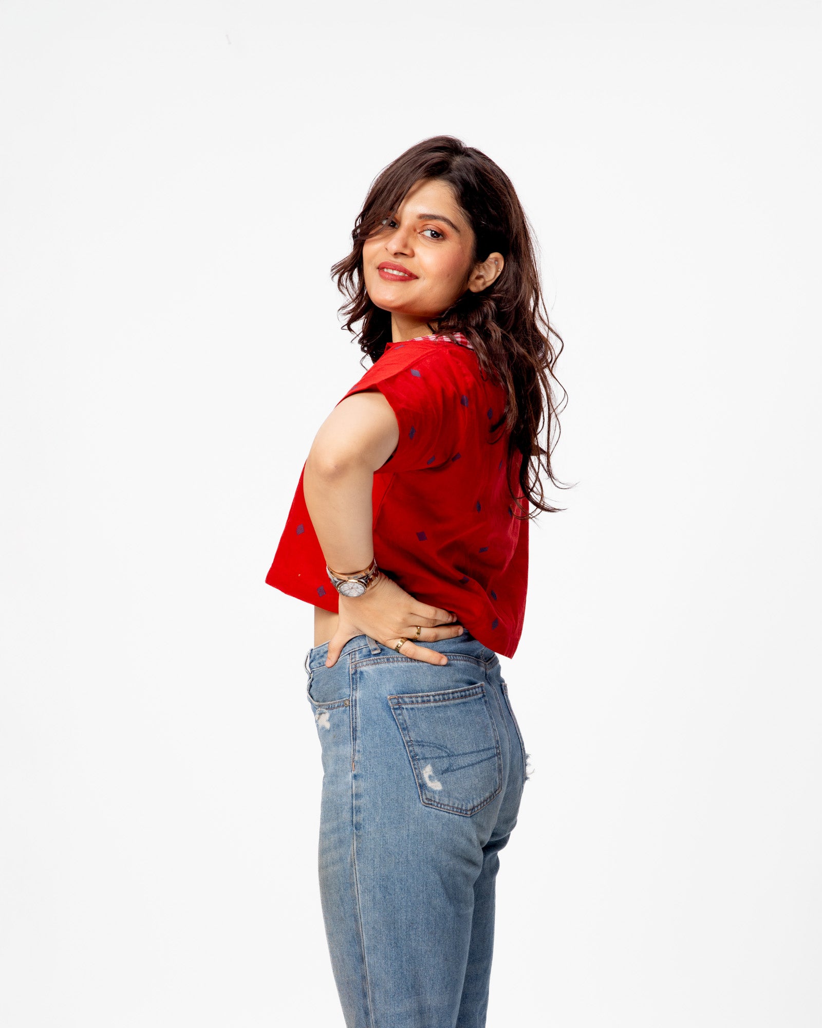 True Red Boxi Top