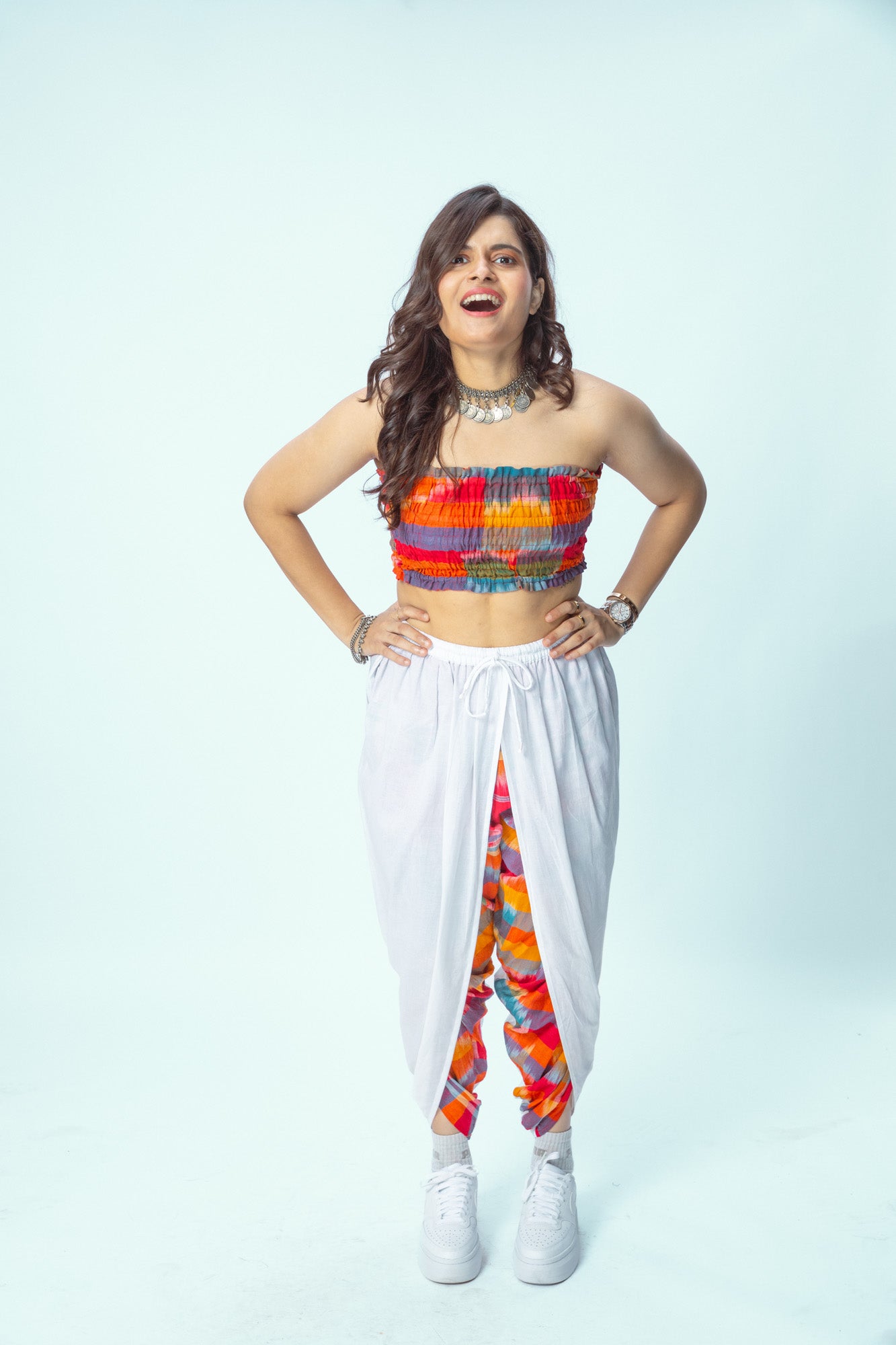 Kotki Tube Top Dhoti Set