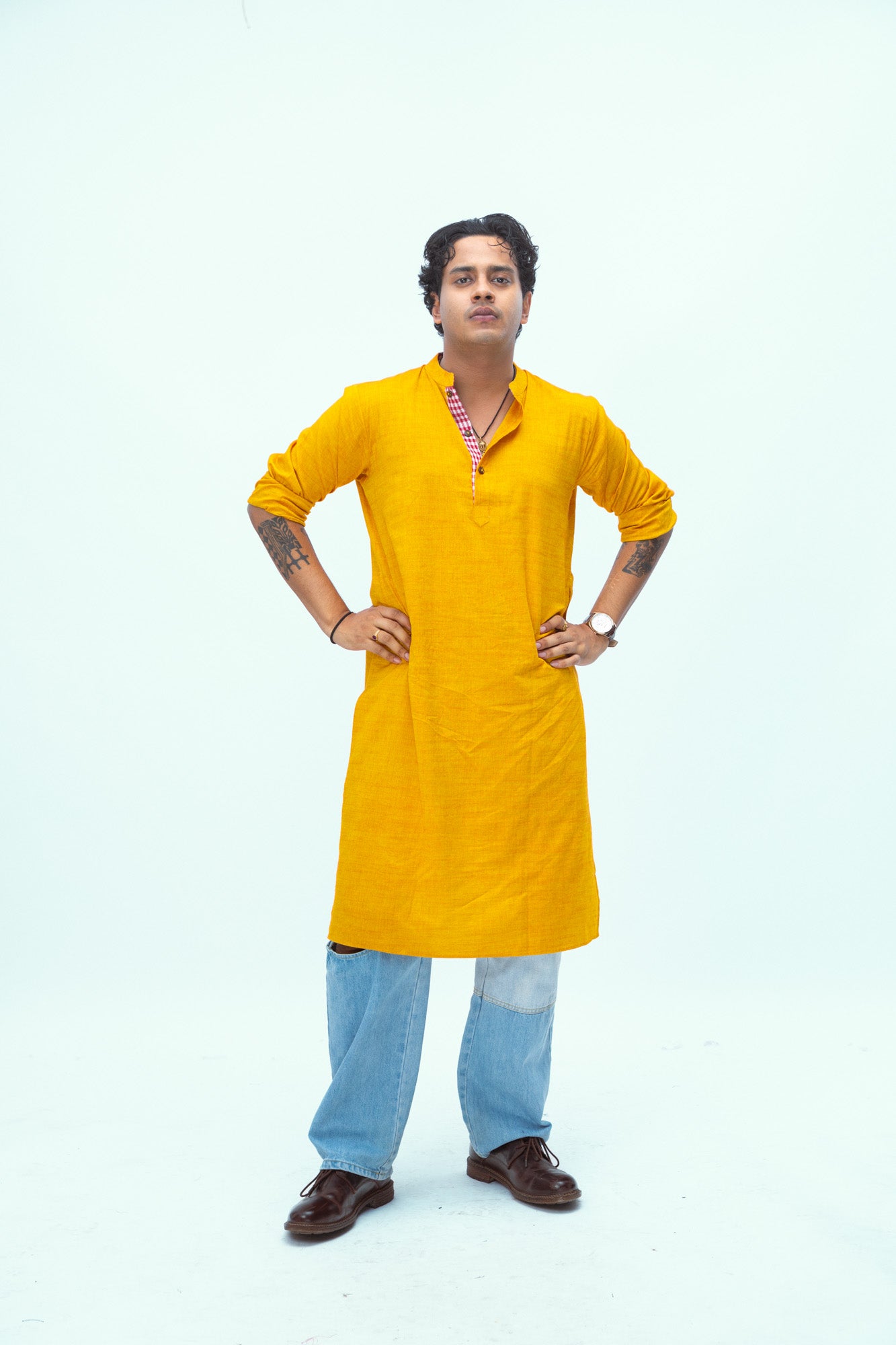 Yellow Long Kurta