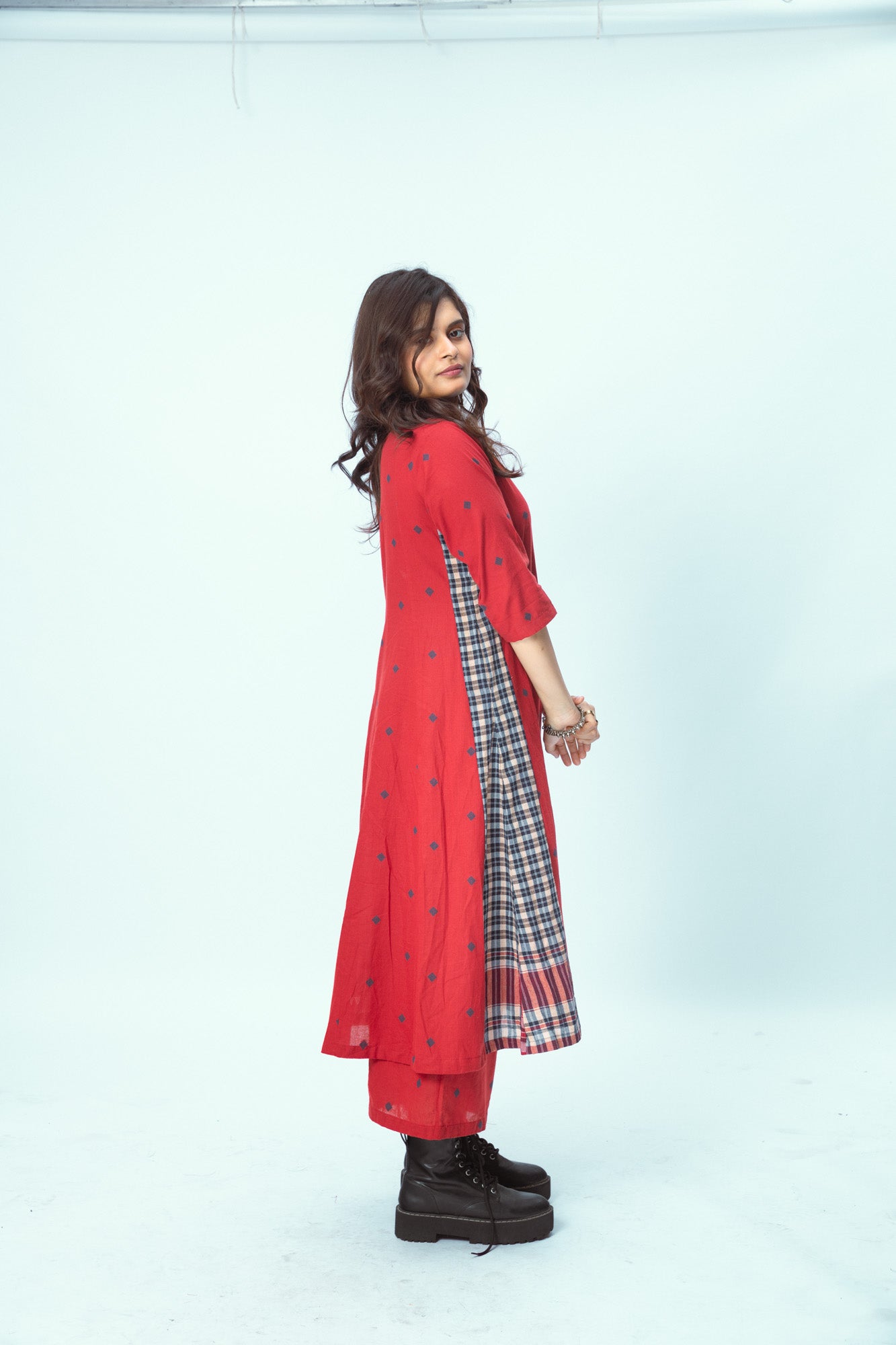 True Red 16 Panelled - Palazzo Set