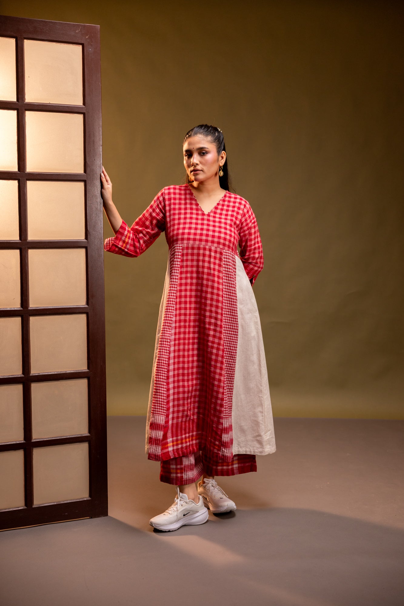 Ardor Panelled Dress + Palazzo (Set)