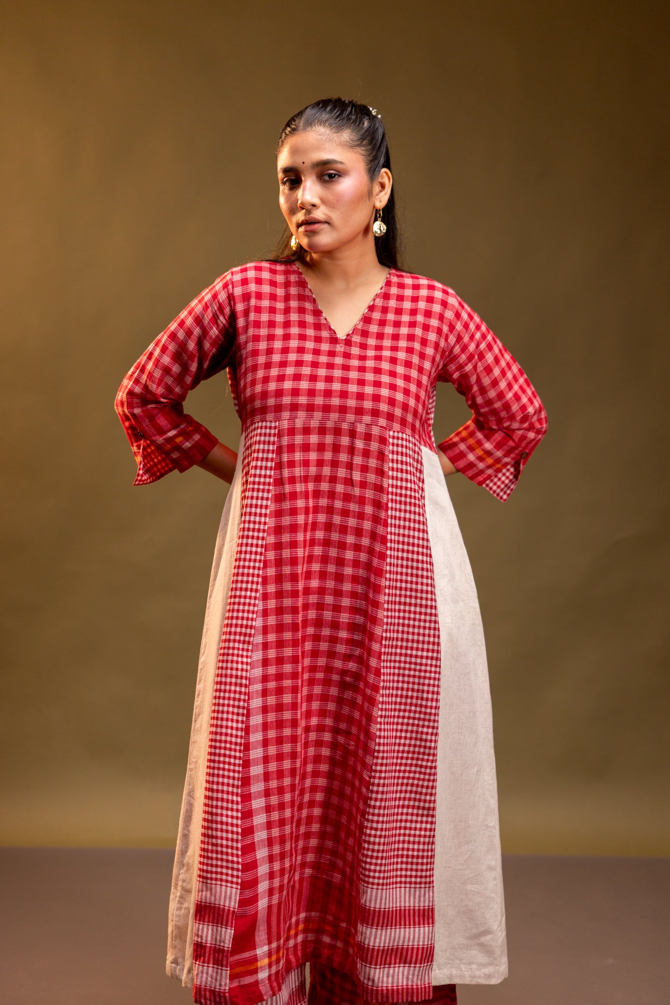 Ardor Panelled Dress + Palazzo (Set)