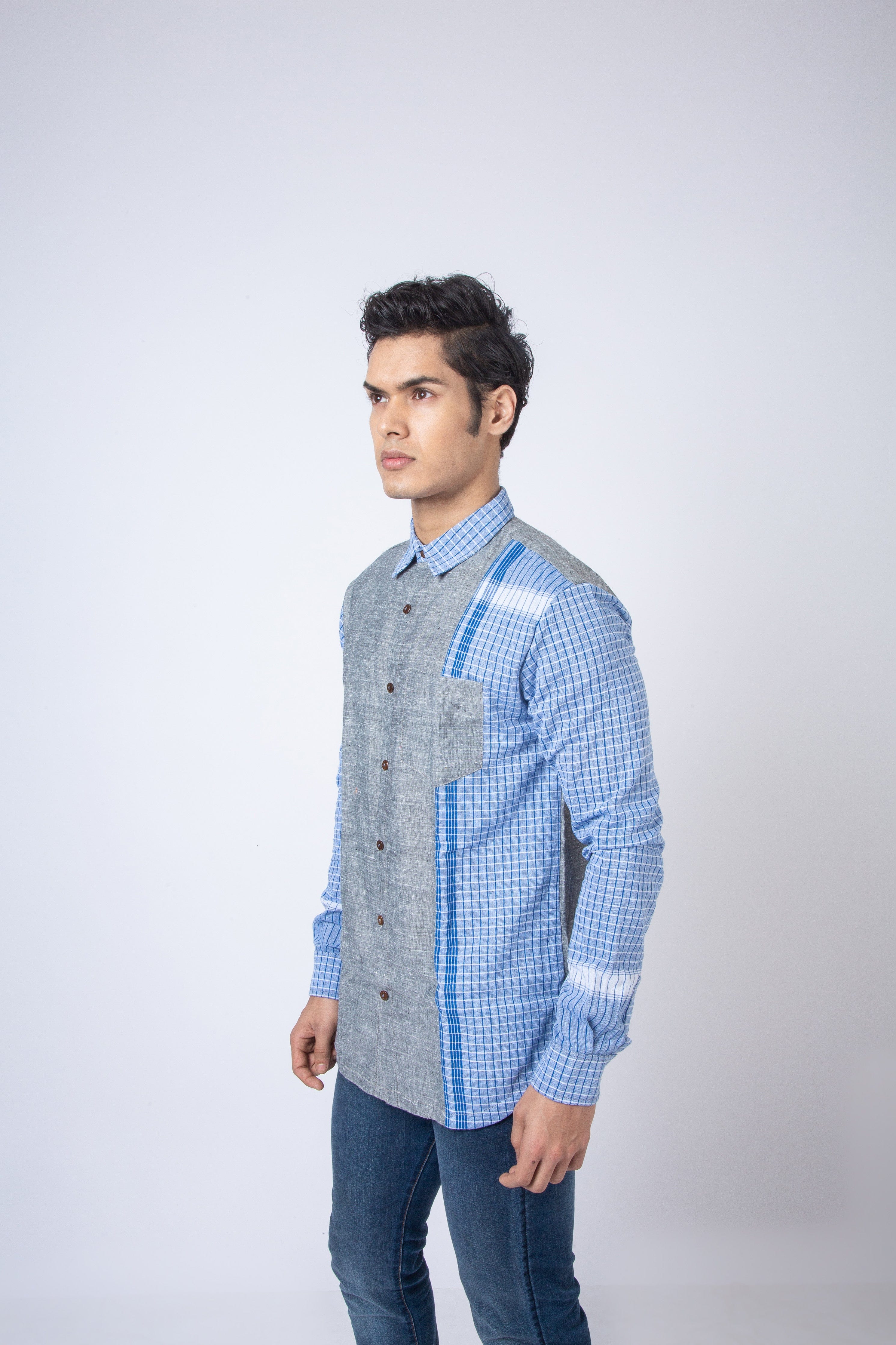 Sky Blue Collared Shirt