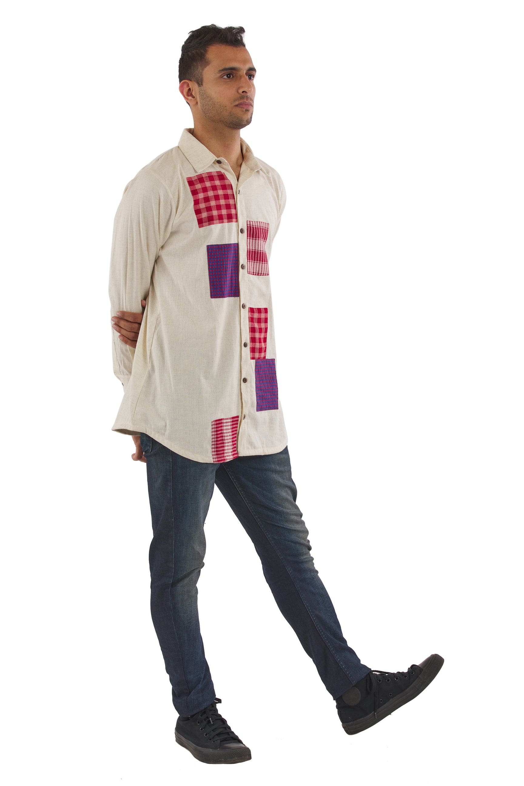 White Patched Shirt