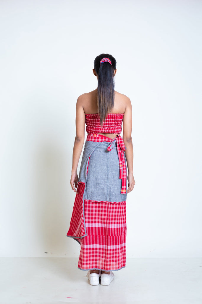 Festive Reversible Wrap Skirt